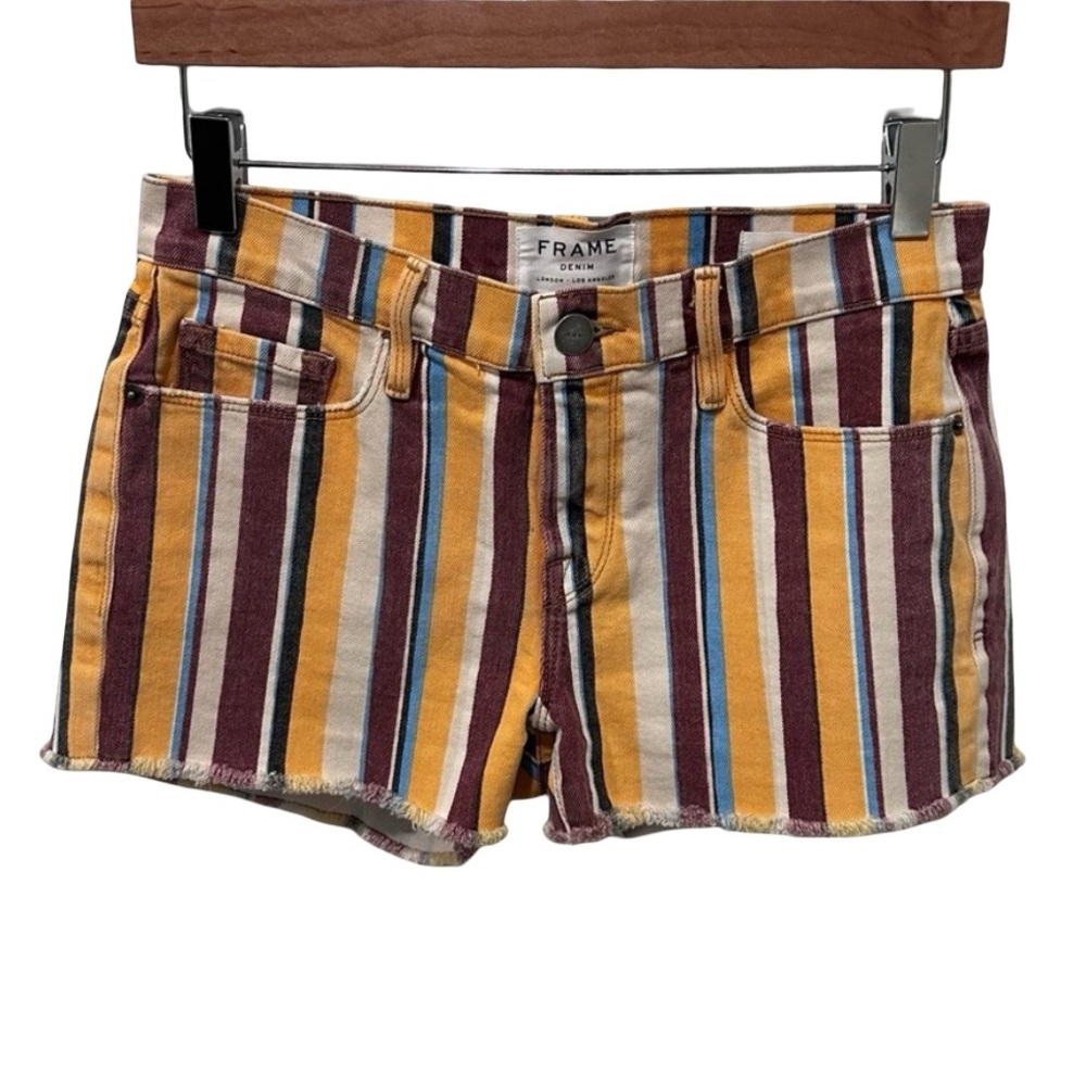 Donated - not for sale.
Frame Denim Le Cutoff Shorts multicolor stripes - Picture 2 of 7